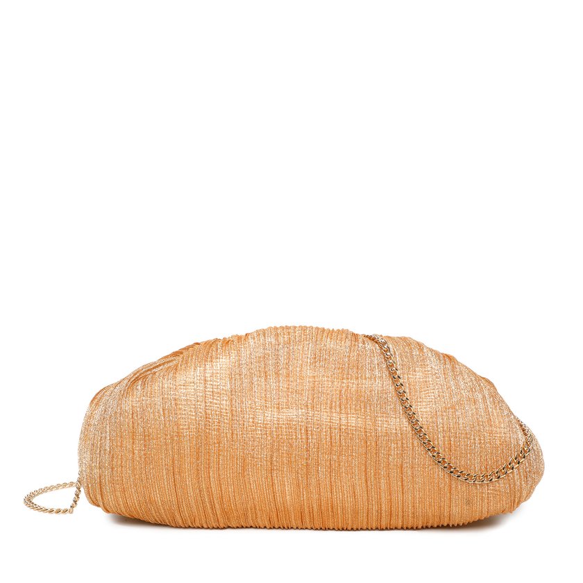 Crossbody bag with shiny fabric