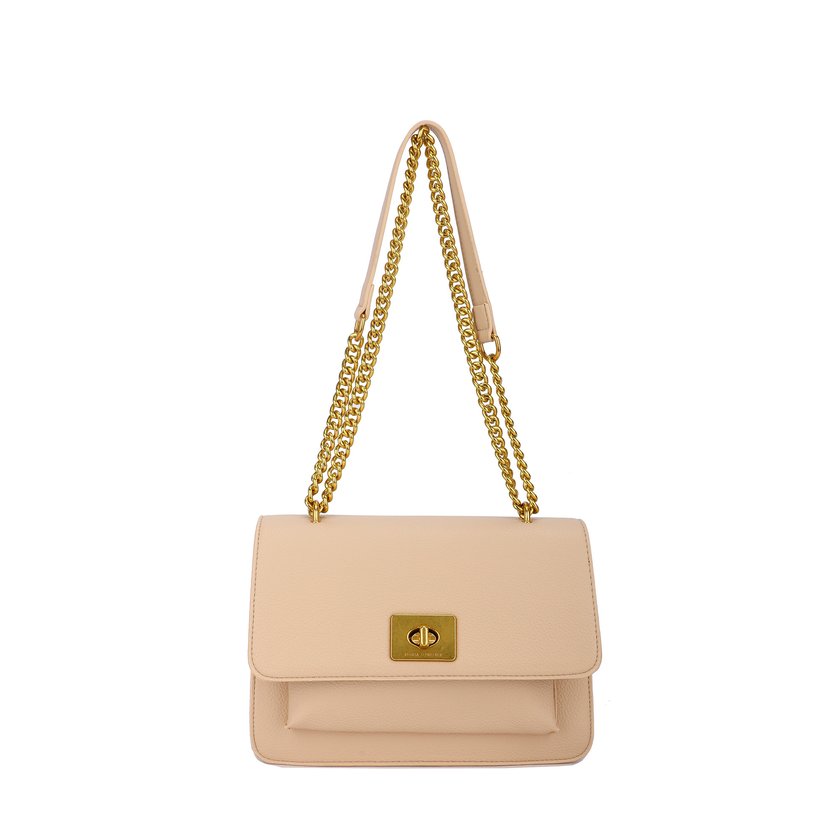 Crossbody bag with chain strap