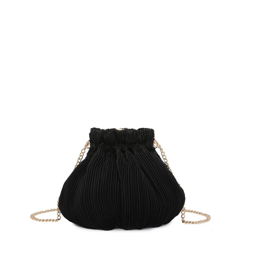 Women's clutch in shiny fabric