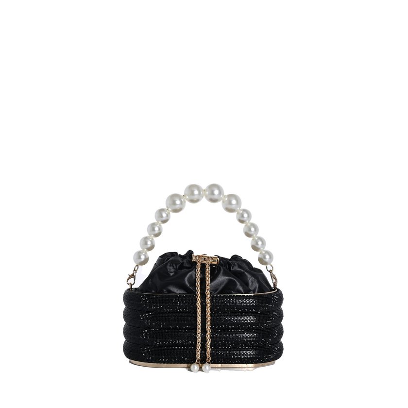Damen Clutch mit Perlen