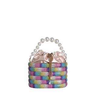 Women's clutch with pearls