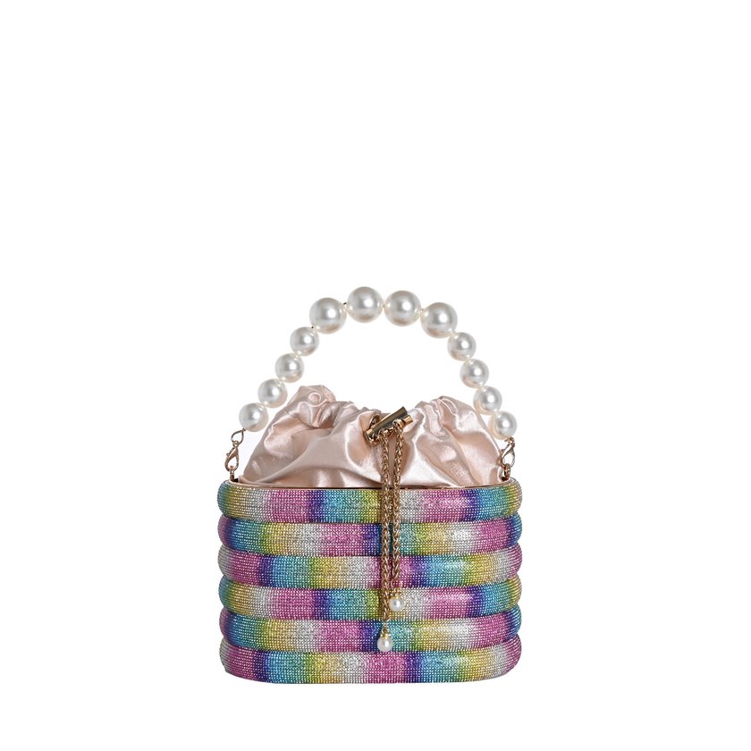 Women's clutch with pearls