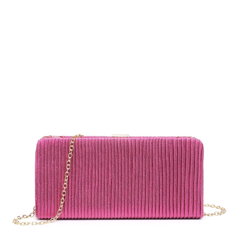 Pochette femme en tissu brillant