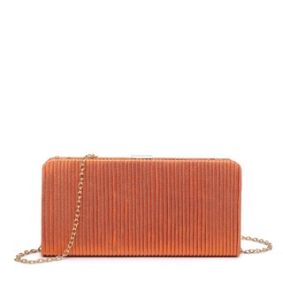 Pochette da donna in tessuto brillante