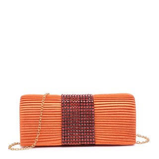 Pochette de senhora em tecido brilhante
