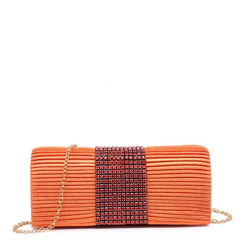 Pochette de senhora em tecido brilhante