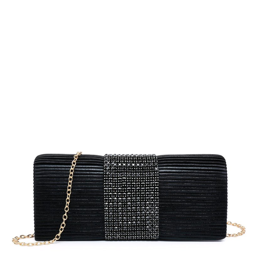 Pochette de senhora em tecido brilhante