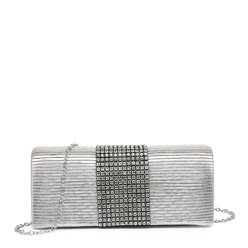 Pochette de senhora em tecido brilhante