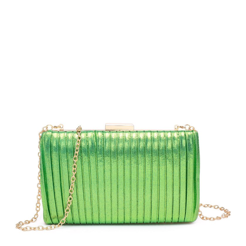 Pochette da donna in tessuto brillante