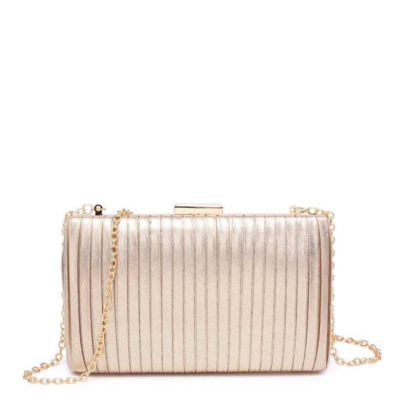 Pochette femme en tissu brillant