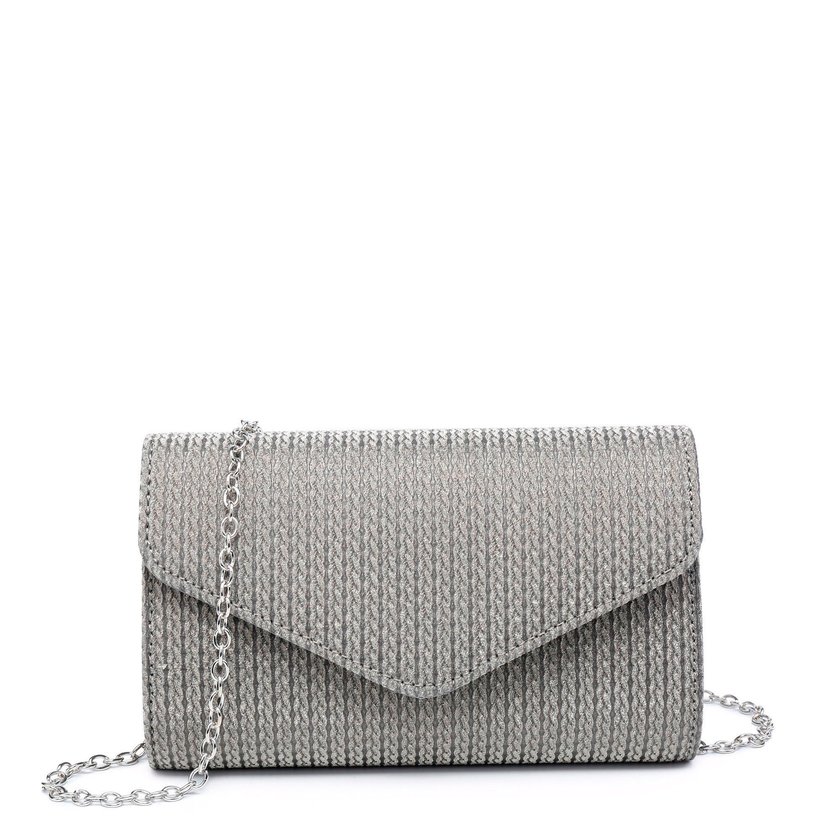 Pochette de senhora em tecido brilhante