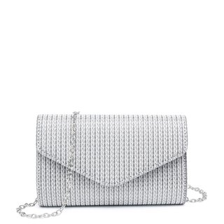 Pochette de senhora em tecido brilhante