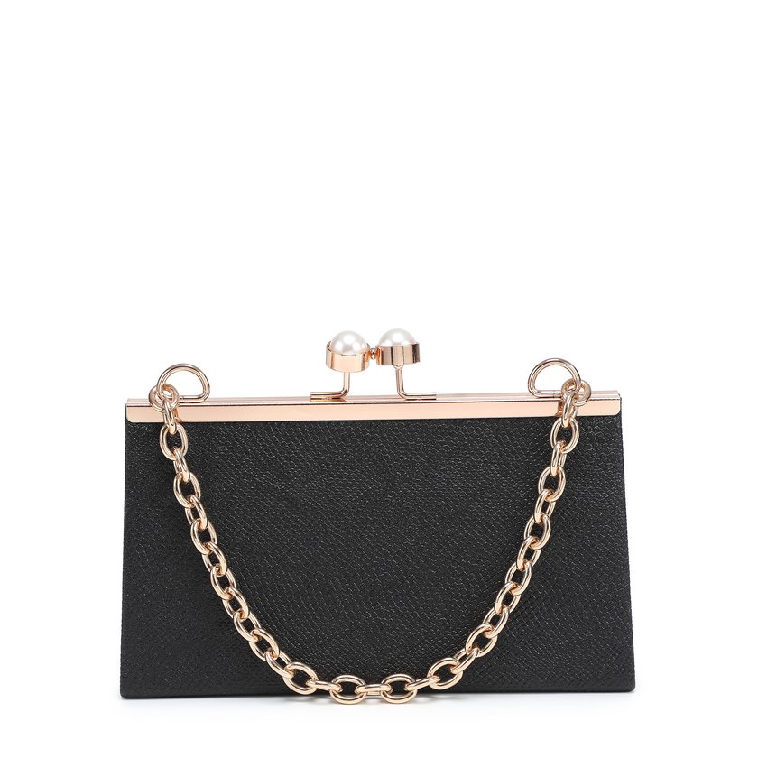 Pochette da donna in tessuto brillante