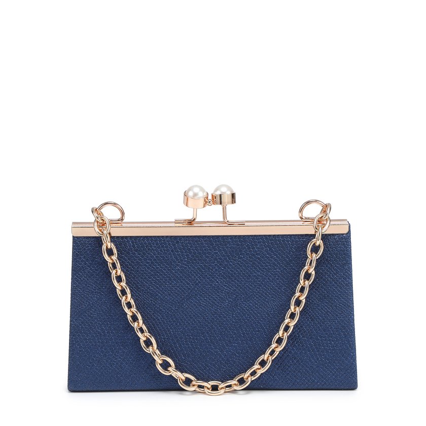 Pochette femme en tissu brillant