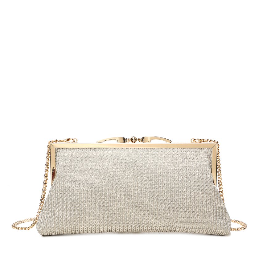 Pochette de senhora em tecido brilhante