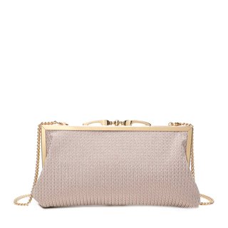 Pochette de senhora em tecido brilhante
