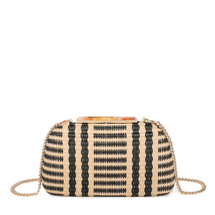 Pochette de señora en rafia