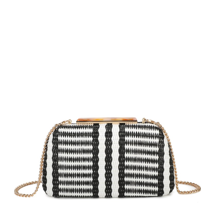 Pochette da donna in rafia