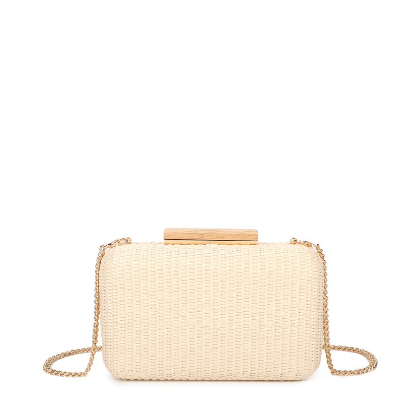 Pochette de señora en rafia