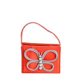 Pochette da donna con farfalla