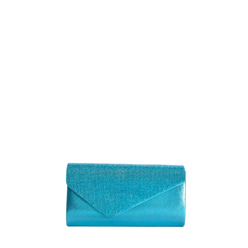 Borsa da festa con chiusura con glitter sulla patta GB