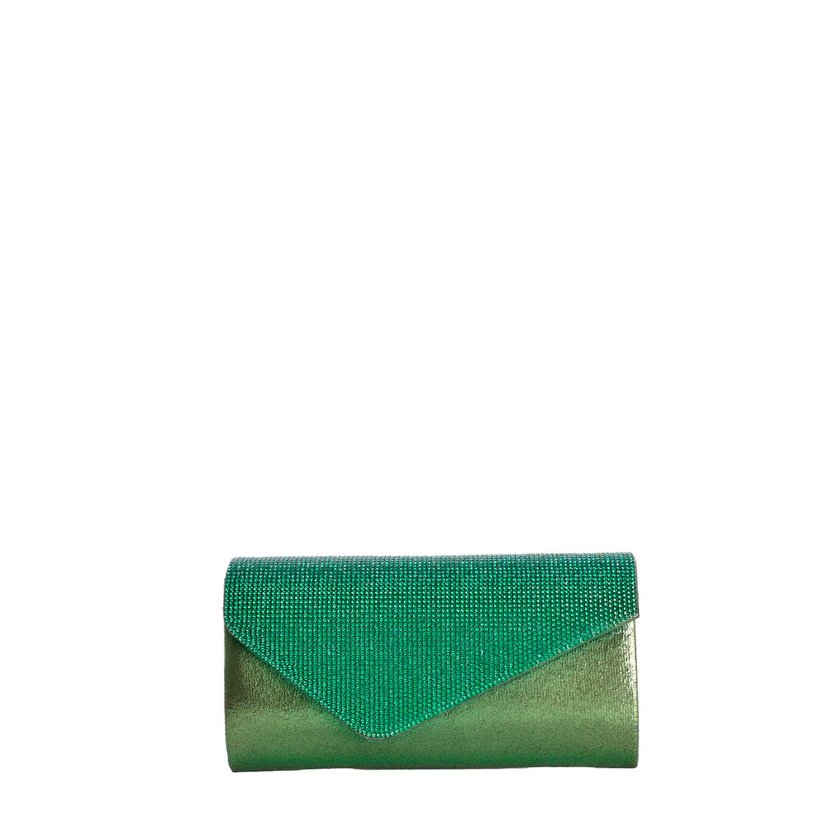 Borsa da festa con chiusura con glitter sulla patta GB