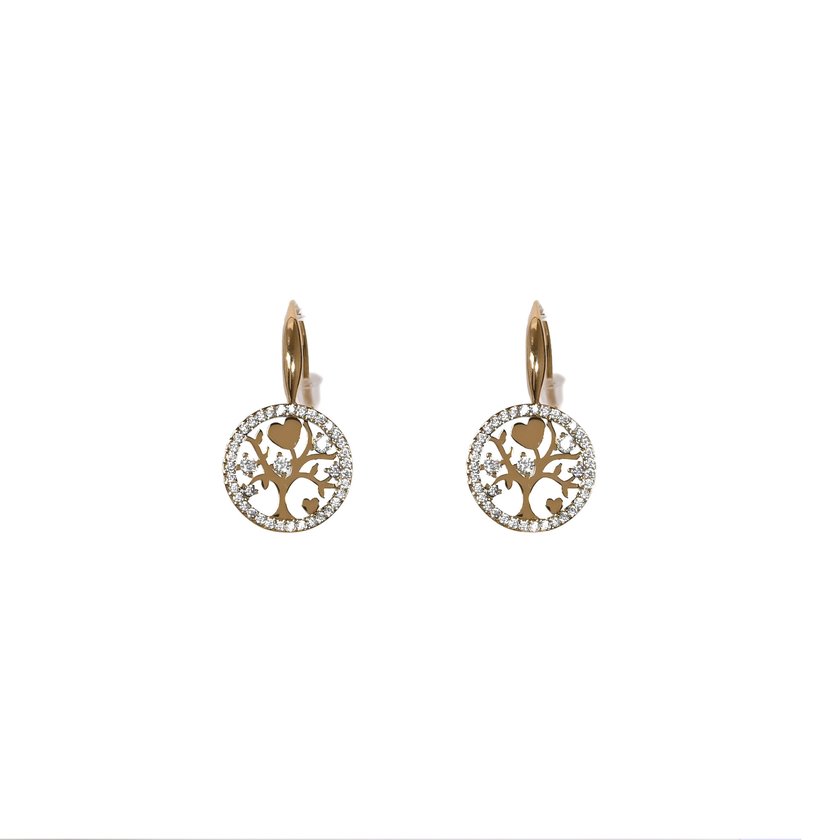 Boucles d'oreilles Delicate arbre de vie