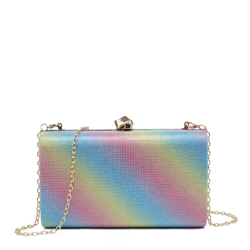 Clutch with rhinestone