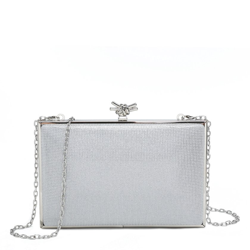 Borsa da festa con dettaglio nodo GB