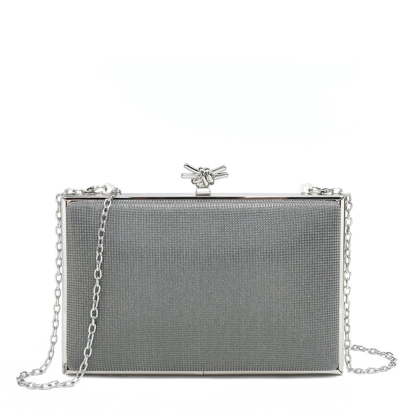 Borsa da festa con dettaglio nodo GB