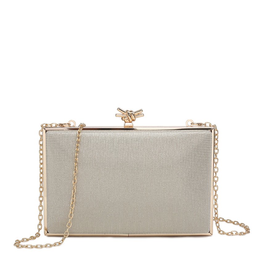 Bolso de fiesta con detalle de nudo GB