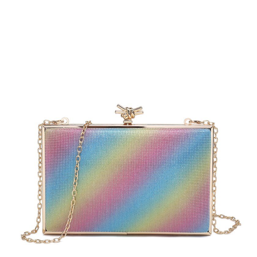 Borsa da festa con dettaglio nodo GB