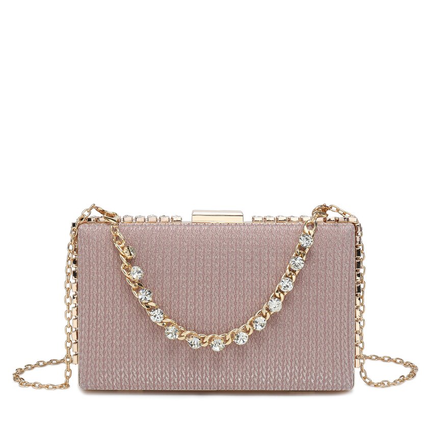 Bolso de fiesta con cadena GB de piedras