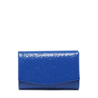 Crocodile-textured clutch
