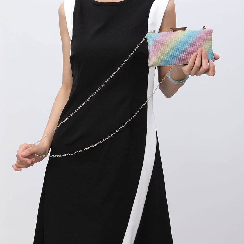 Bolso de fiesta GB con costuras brillantes