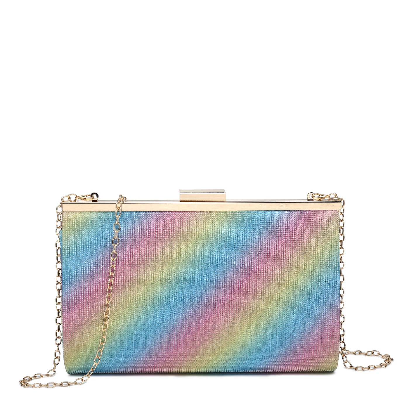 GB shiny textured handbag