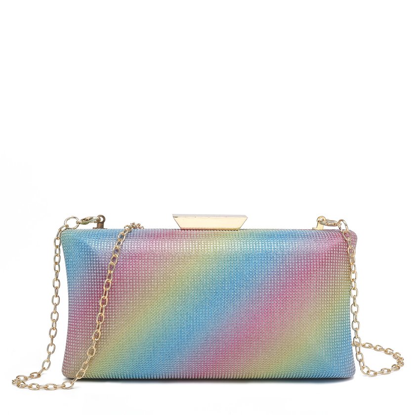 Borsa da festa GB con cuciture glitterate