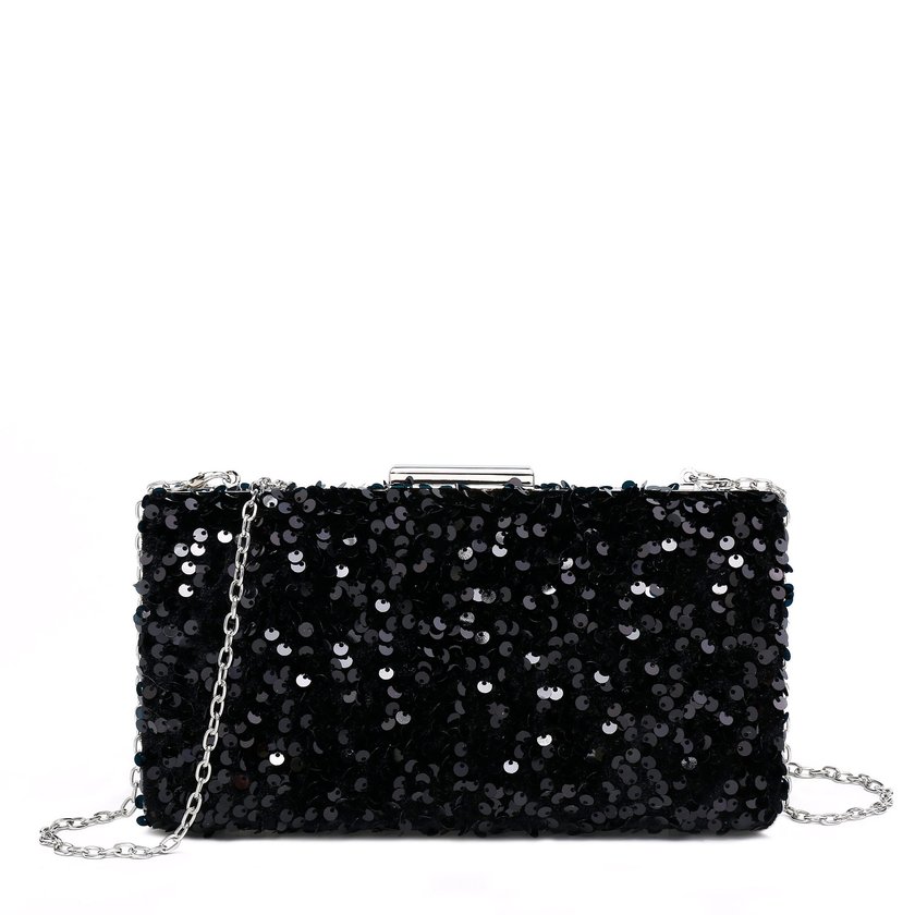 Rectangular party bag with GB sequins