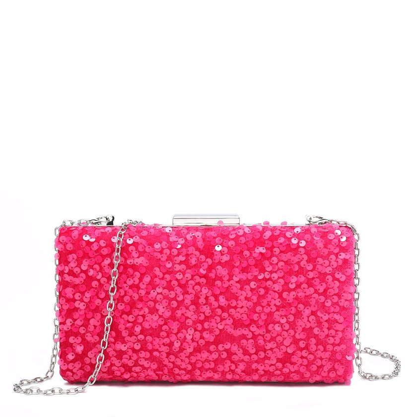 Rectangular party bag with GB sequins