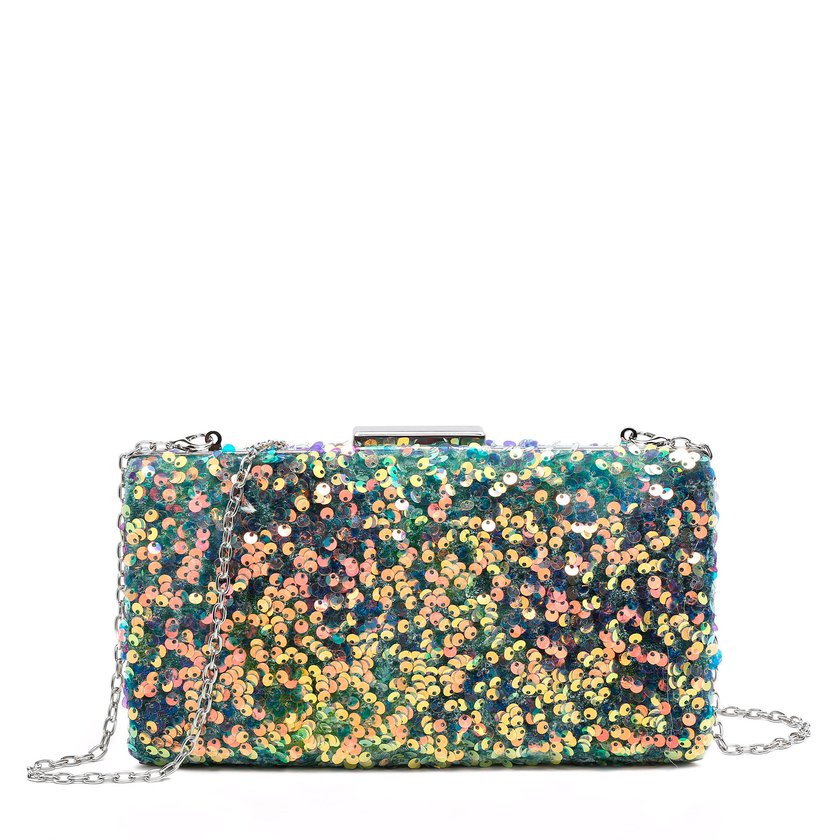 Rectangular party bag with GB sequins