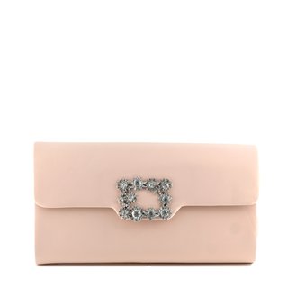 Bolso de fiesta rectangular con aplicación de pedrería GB