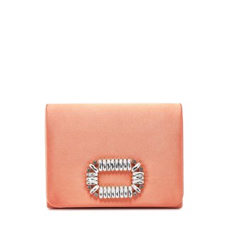 Borsa da festa in raso con pietre glitterate GB