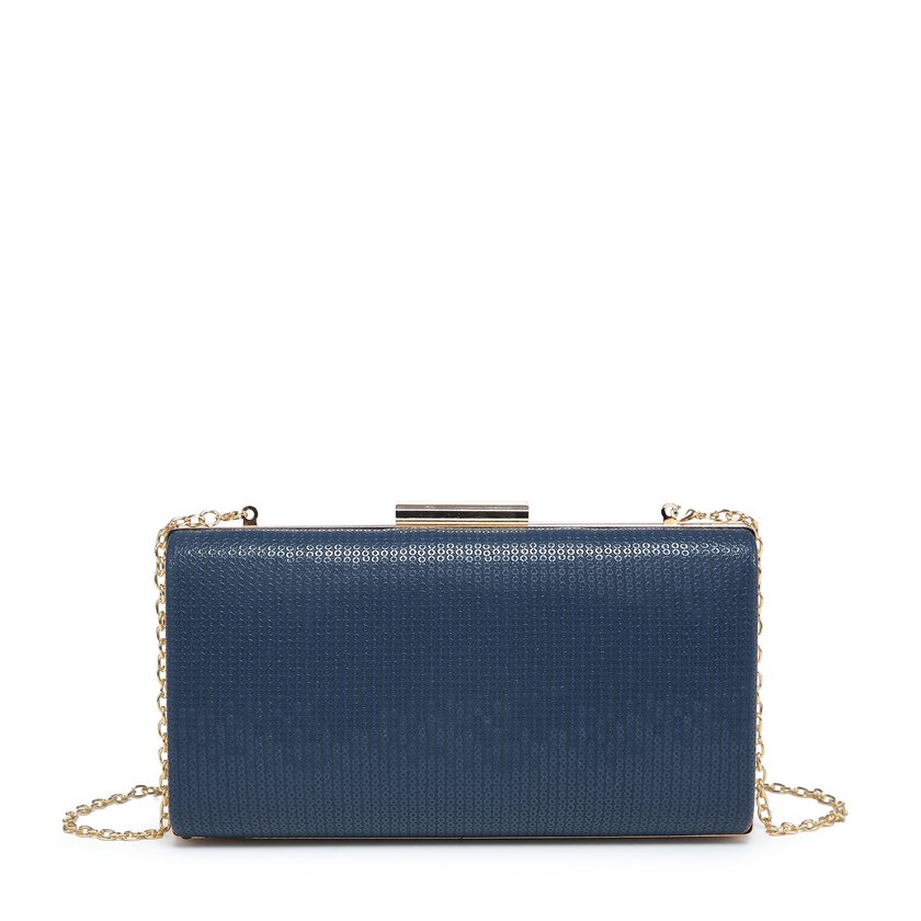 Pochette rettangolare con brillantini GB