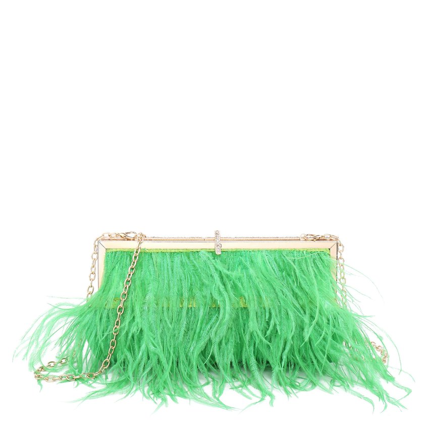 GB feather party bag