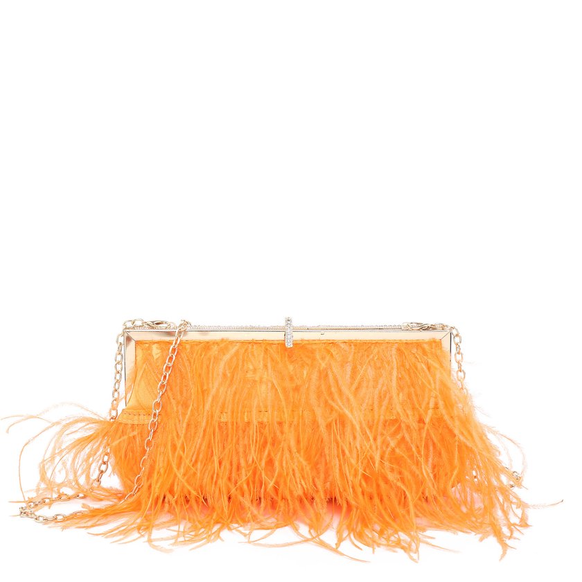 GB feather party bag