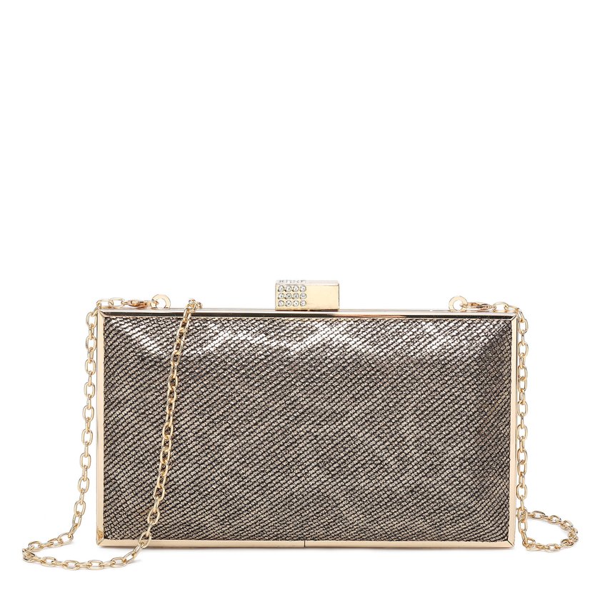 GB shiny textured fanny pack