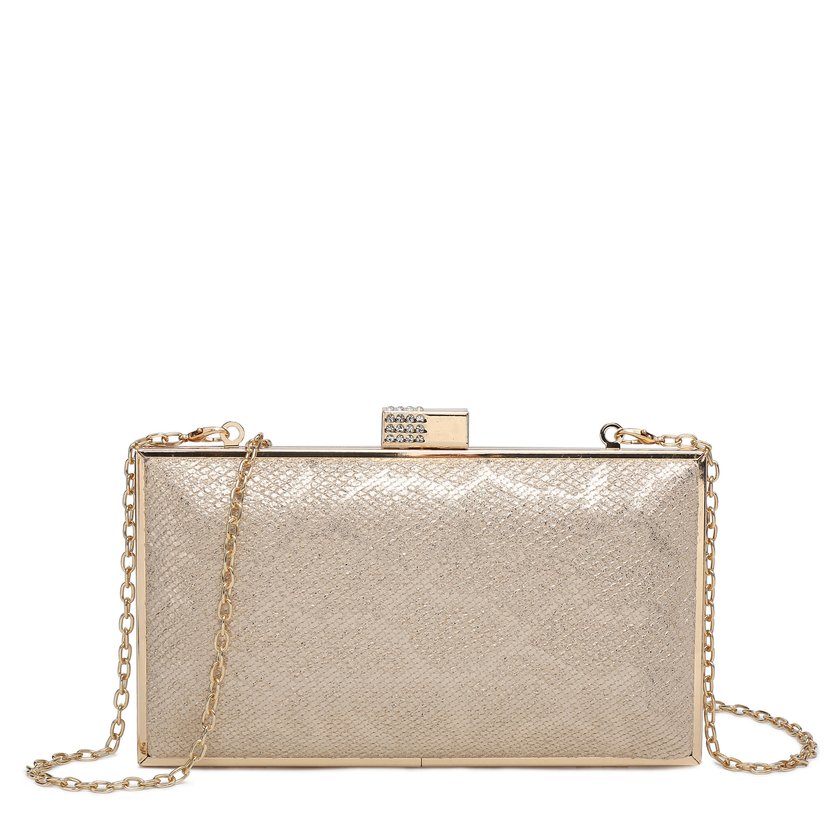 GB shiny textured fanny pack
