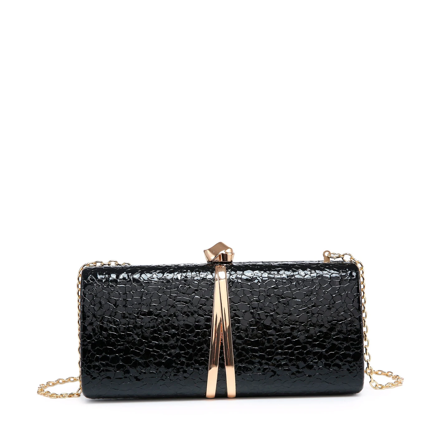 Pochette party metallic detail GB