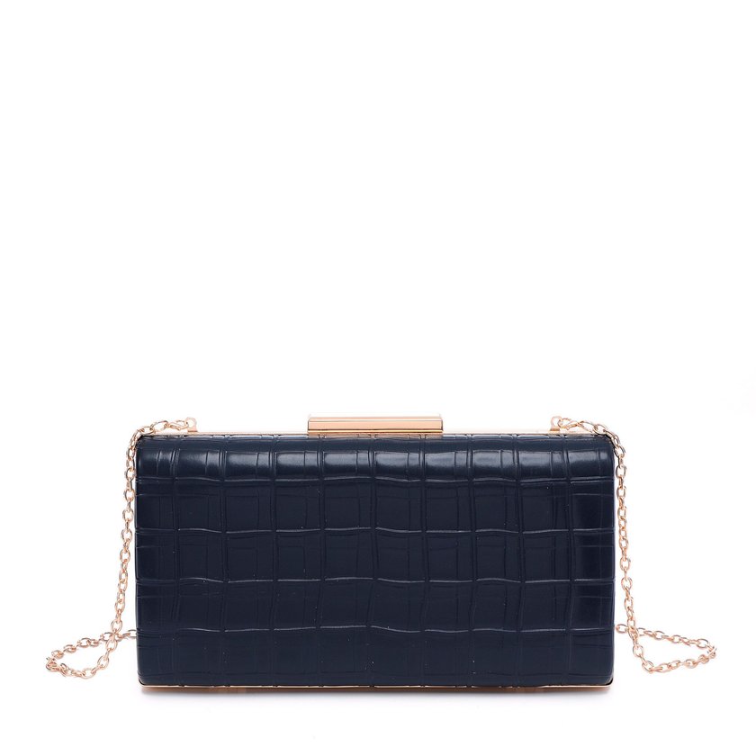 Bolso de fiesta textura con cadena GB