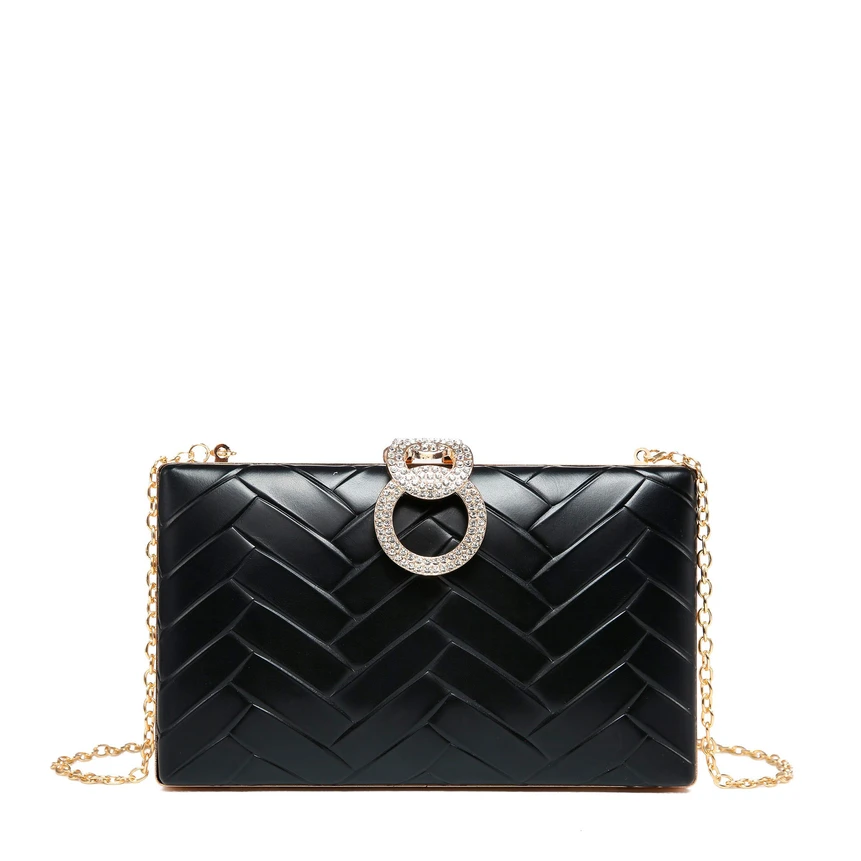 Pochete brilhantes gravado zigzag GB